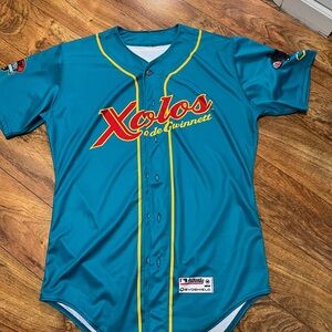 Teal Xolos de Gwinnett Baseball Jersey